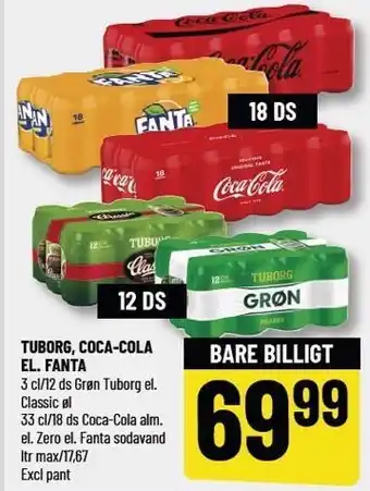Løvbjerg Tuborg, coca-cola el. fanta tilbud