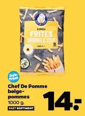 Netto Chef de pommes bølgepommes tilbud