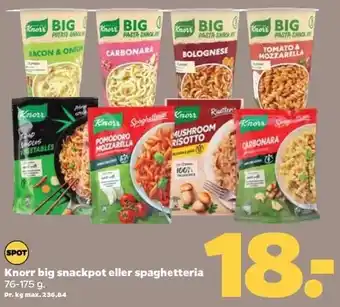 Netto Knorr big snackpot eller spaghetteria tilbud