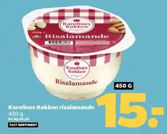 Netto Karolines køkken risalamande tilbud