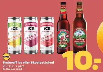 Netto Smirnoff ice eller skovlyst juleøl tilbud