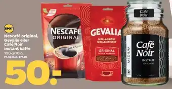 Netto Nescafé original gevalia eller café noir instant kaffe tilbud