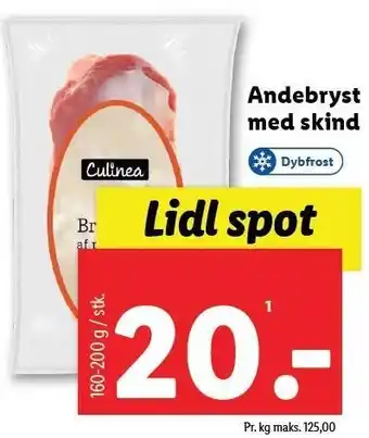 Lidl Andebryst med skind tilbud