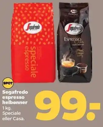 Netto Segafredo espresso helbønner tilbud