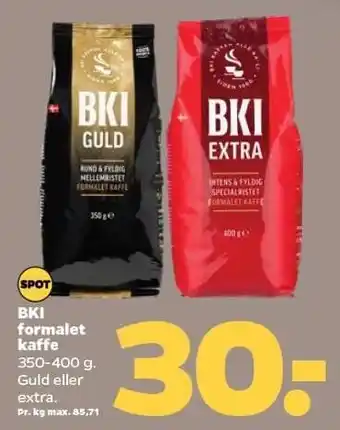 Netto Bki formalet kaffe tilbud