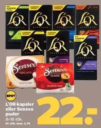 Netto L'or kapsler eller senseo puder tilbud
