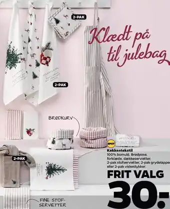 Netto Køkkentekstil tilbud