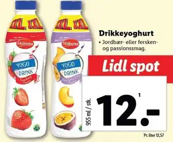 Lidl Drikkeyoghurt tilbud