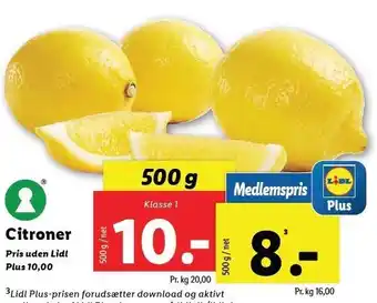 Lidl Citroner tilbud