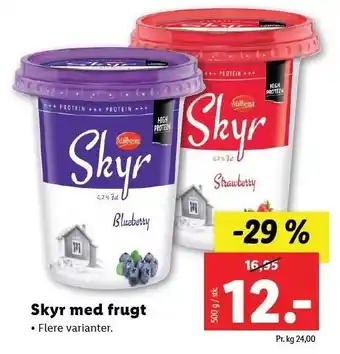 Lidl Skyr med frugt tilbud