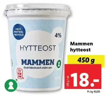 Lidl Mammen hytteost tilbud