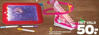 Netto Tegnetavle eller elektronisk mini rutsjebane tilbud