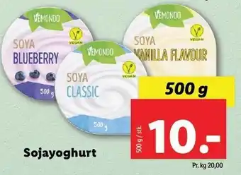 Lidl Sojayoghurt tilbud