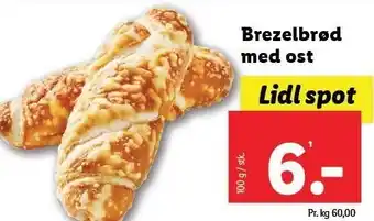 Brezelbrød med ost