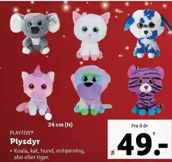 Lidl Plysdyr tilbud