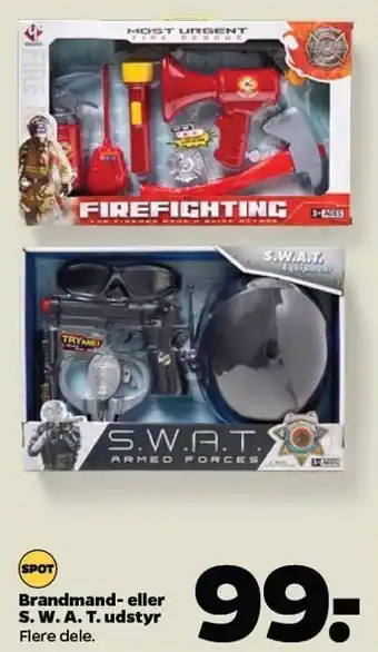Brandmand- eller s. w. a. t. udstyr