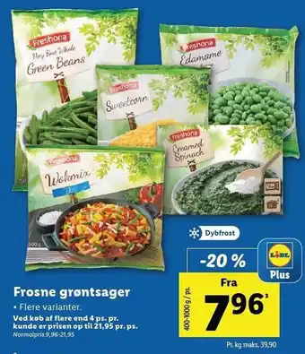 Frosne grøntsager