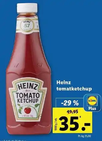 Lidl Heinz tomatketchup tilbud