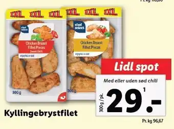 Lidl Kyllingebrystfilet tilbud