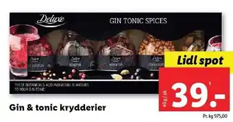 Lidl Gin & tonic krydderier tilbud