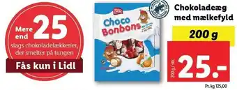 Chokoladeæg med mælkefyld