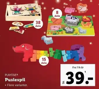 Lidl Puslespil tilbud