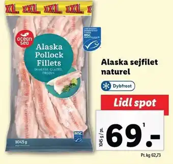 Lidl Alaska sejfilet naturel tilbud