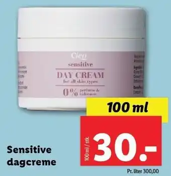 Lidl Sensitive dagcreme tilbud