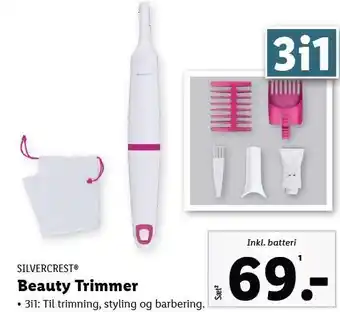 Lidl Beauty trimmer tilbud