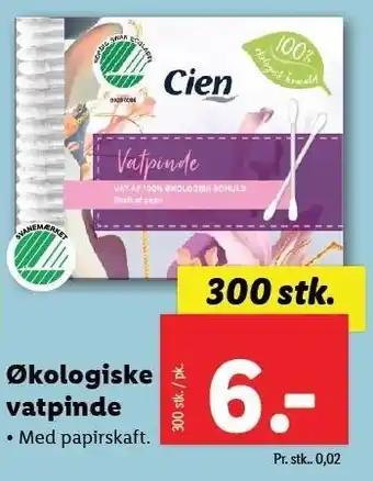 Økologiske vatpinde