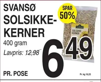 ABC Lavpris SVANSØ SOLSIKKE-KERNER tilbud