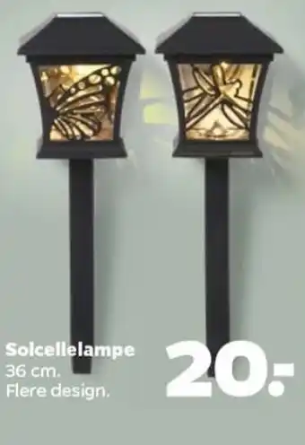 Netto Solcellelampe 36 cm tilbud