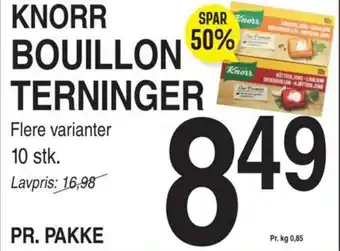 ABC Lavpris KNORR BOUILLON TERNINGER tilbud