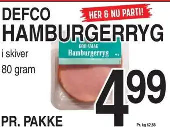 ABC Lavpris DEFCO HAMBURGERRYG tilbud