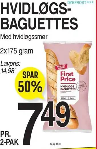 ABC Lavpris HVIDLØGS-BAGUETTES tilbud