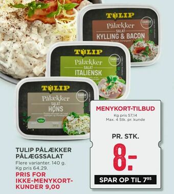 MENY Tulip pålækker pålægssalat tilbud