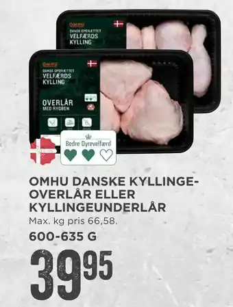 MENY Omhu danske kyllinge­overlår eller kyllingeunderlår tilbud