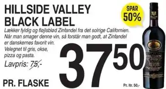 ABC Lavpris HILLSIDE VALLEY BLACK LABEL tilbud