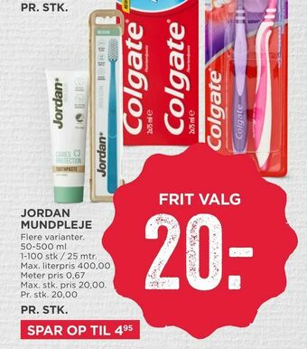 MENY Jordan mundpleje tilbud