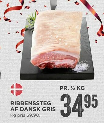 MENY Ribbenssteg af dansk gris tilbud