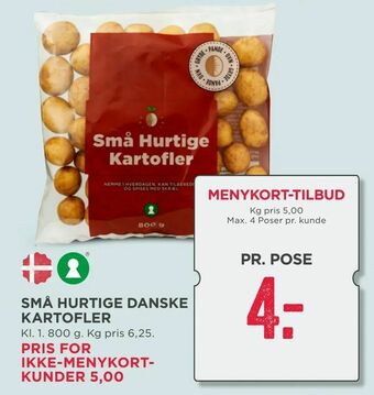 MENY Små hurtige danske kartofler tilbud