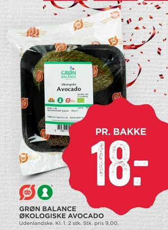 MENY Grøn balance økologiske avocado tilbud