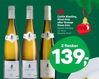 Kvickly Cattin Riesling, Pinot Gris eller Orange Pinot Gris tilbud
