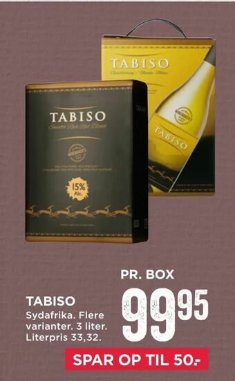 MENY Tabiso tilbud