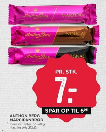 MENY Anthon berg marcipanbrød tilbud