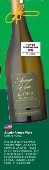 J. Lohr Arroyo Vista Californien, USA.