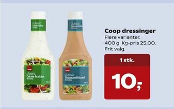 SuperBrugsen Coop dressinger tilbud