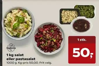 SuperBrugsen 1 kg salat eller pastasalat tilbud