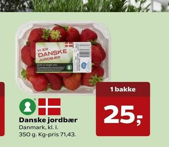 SuperBrugsen Danske jordbær tilbud