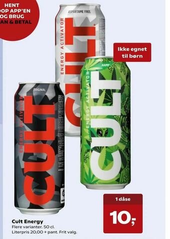 SuperBrugsen Cult energy tilbud